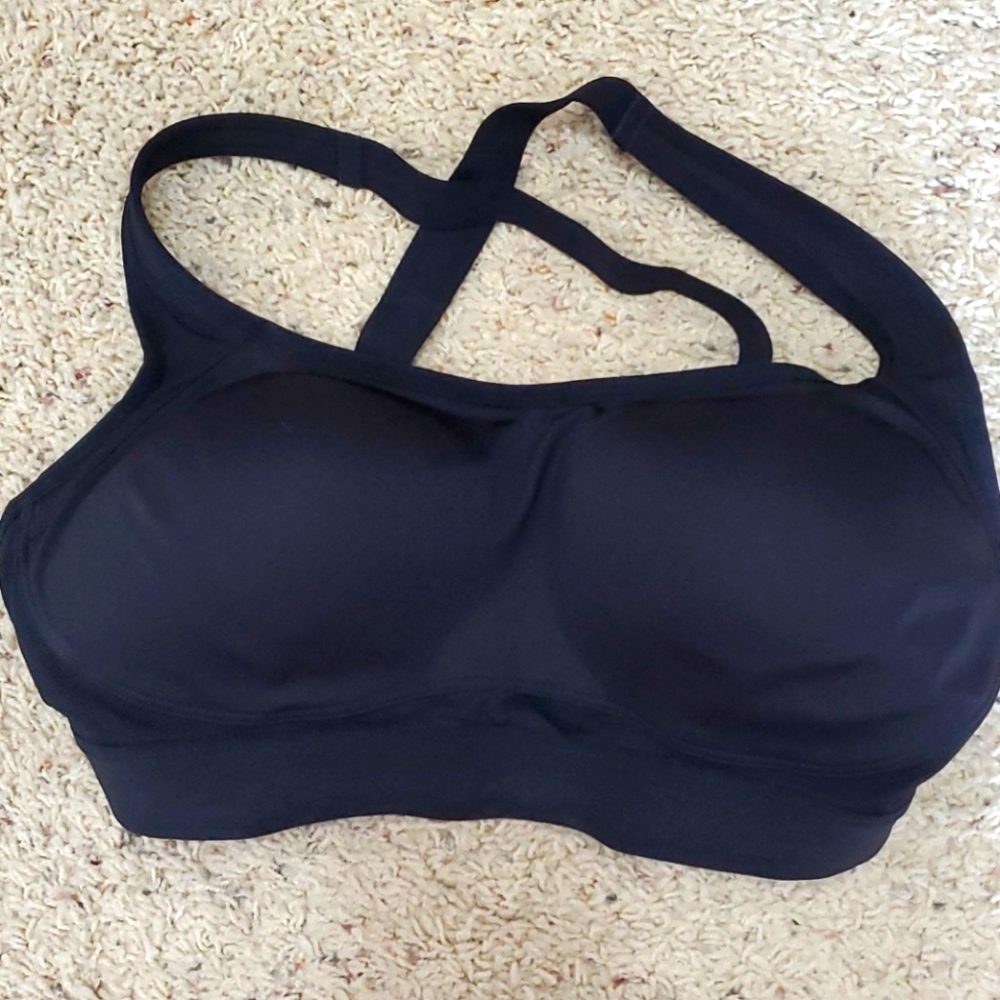 All in motion black sports bra